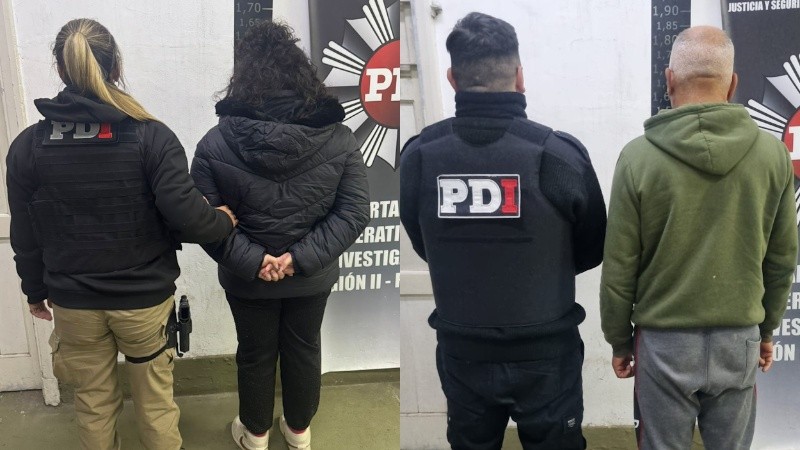 Los dos aprehendidos en los operativos en Baigorria.