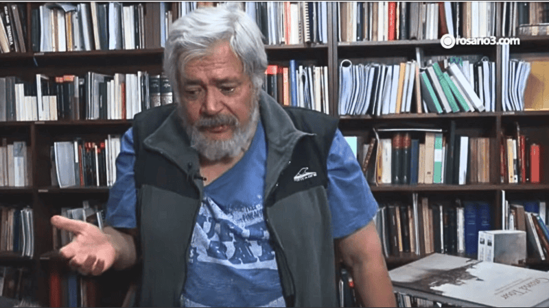Juan Bautista Ritvo en el Club de Lectura de Rosario3, año 2017.