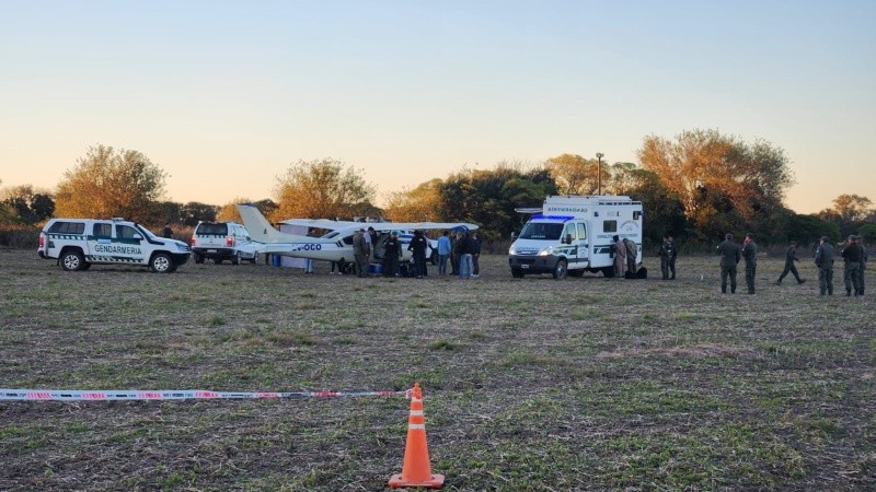 El operativo por el avión narco en la zona rural de Villa Eloísa (Rosario3)