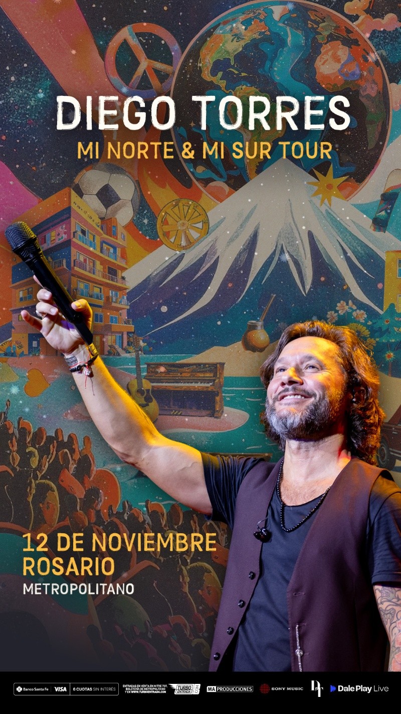 Diego Torres llega a Rosario co.&nbsp;Mi Norte & Mi Sur”
