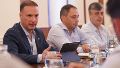 El ministro de Obras Públicas, Lisandro Enrico, y el secretario de Hídrica, Nicolás Mijich