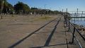 Así está la costanera en el día que comenzaron las obras de remodelación.