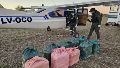 Los 321 kilos incautados en Villa Eloísa.
