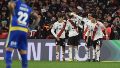 River festeja el gol y el pase a la final.