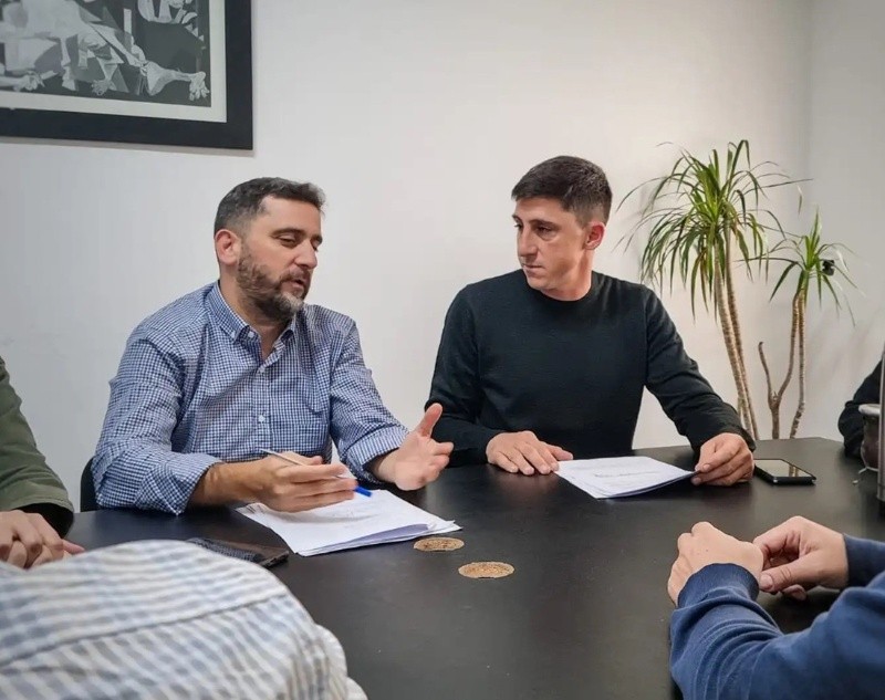 &nbsp;El diputado Mariano Cuvertino y el senador Julio Paco Garibaldi.