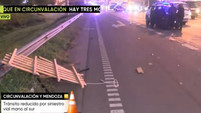 &nbsp;La parrilla de la cama que provocó el siniestro en cadena. 