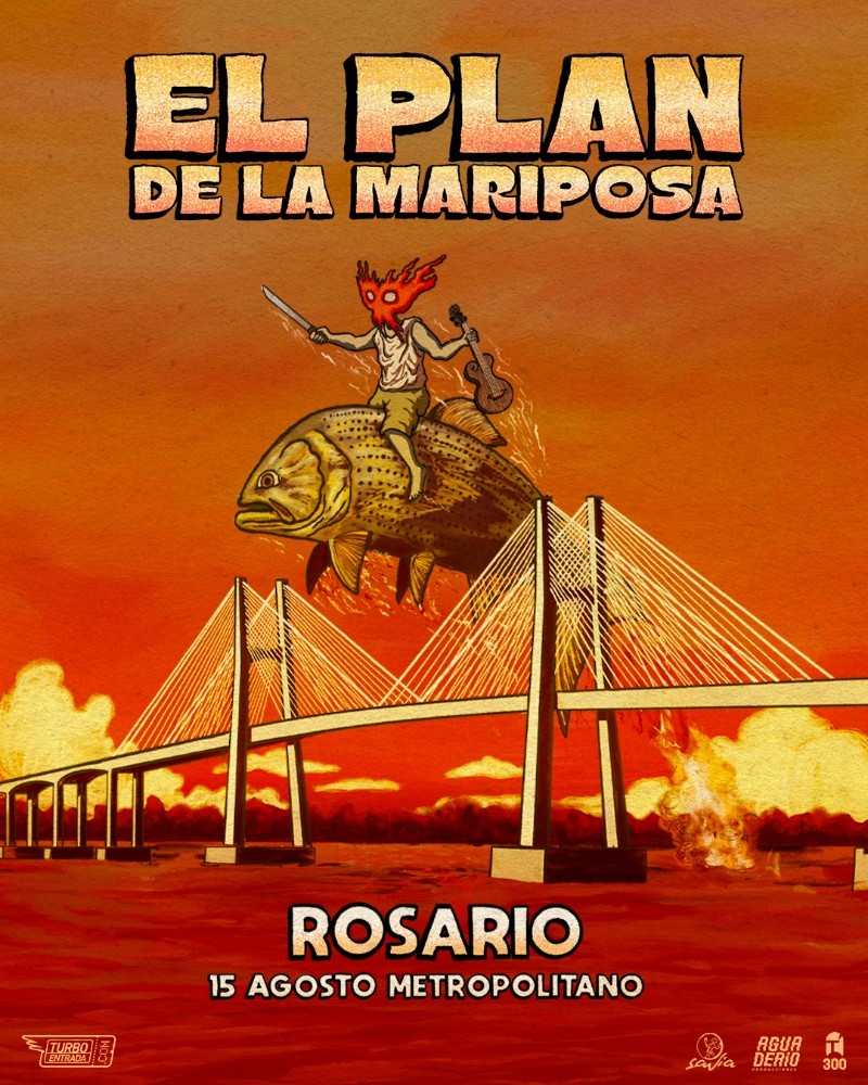 El Plan de la Mariposa regresará a Rosario el 15 de agosto para presentarse por primera vez en el Metropolitano.