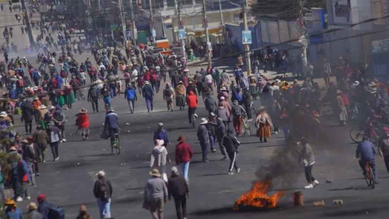 &nbsp;Mineros afiliados a la Central Obrera Boliviana se manifiestan en La Paz, Bolivia.