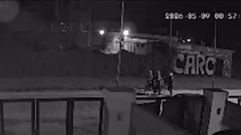 La cámara que captó el paso de Benjamín el sábado.