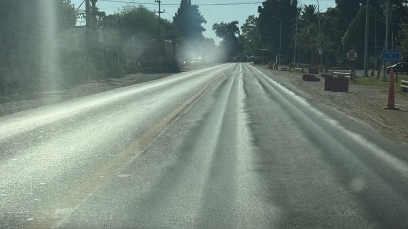 El estado de la ruta provincal 91.