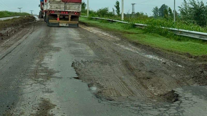 &nbsp;El estado de la ruta provincal 91.