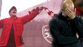 Celebraciones en Londres, mientras Guardiola se lamenta (EFE).