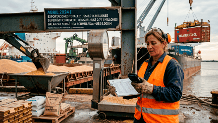 Exportaciones record: superávit mensual de US$ 2.711 millones, la balanza comercial acumuló un saldo positivo de US$ 8.277 millones en el primer cuatrimestre,