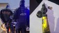 El arma que llevaba el sospechoso.