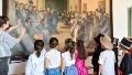 Visita guiada de estudiantes al Cabildo de Buenos Aires.