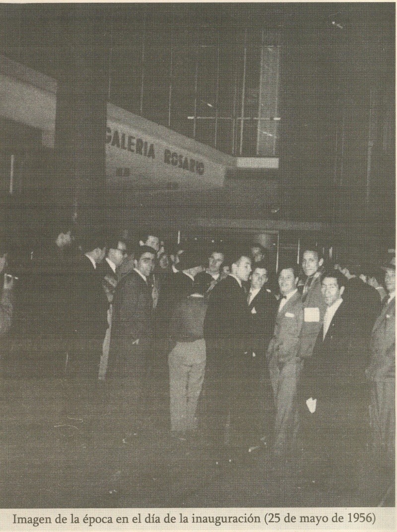 Un viejo recorte de diario del día de la inauguración de la Galería Rosario (Foto: gentileza de Juan Cruz Davalle Gerkelis)