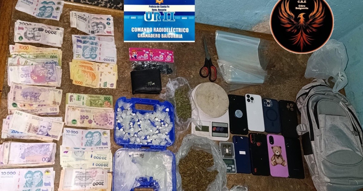 Operativo policial por venta de droga en un kiosco de Granadero Baigorria