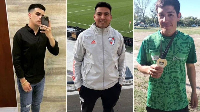 Ramos, Ochoa y Saucedo, las víctimas del triple crimen de Capitán Bermúdez (Infobae).