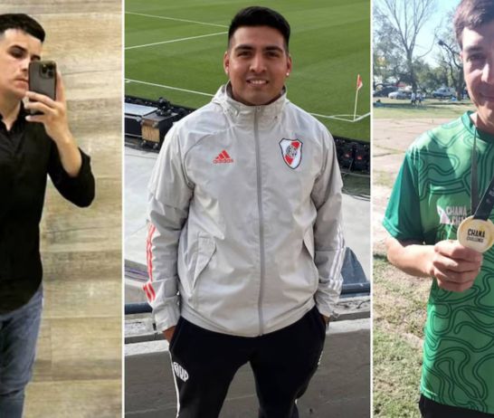 Ramos, Ochoa y Saucedo, las víctimas del triple crimen de Capitán Bermúdez (Infobae).