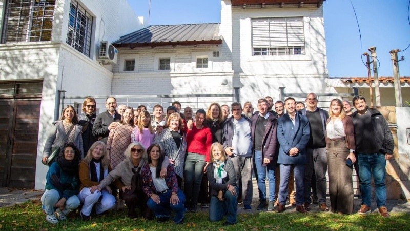 Durante la inauguración, la ministra de Salud, Silvia Ciancio, visitó a los usuarios y trabajadores del hostal.