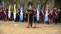 El intendente encabezó el acto por el 25 de Mayo en Rosario.