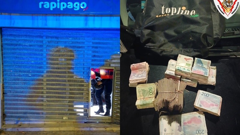 Los ladrones se movilizaban en un auto robado en el centro.