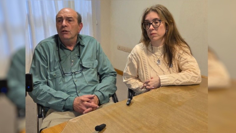 Ricardo Mozzi, Secretario General de FAGDUT Nacional y Daniela Diaz Presidenta de FAGDUT Rosario.&nbsp;