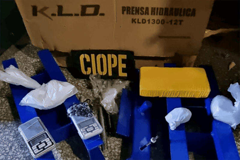 El material incautado en Gaboto al 5200 (CIOPE).