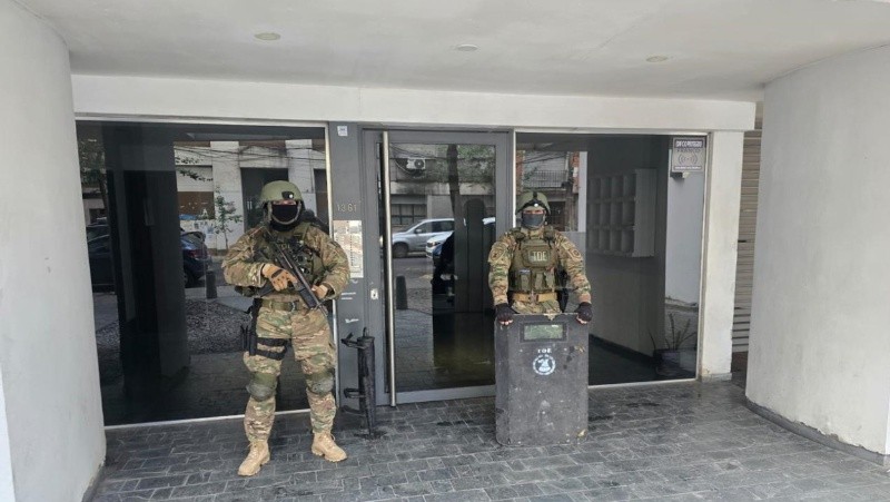 La TOE allanó domicilios en Puerto Norte.