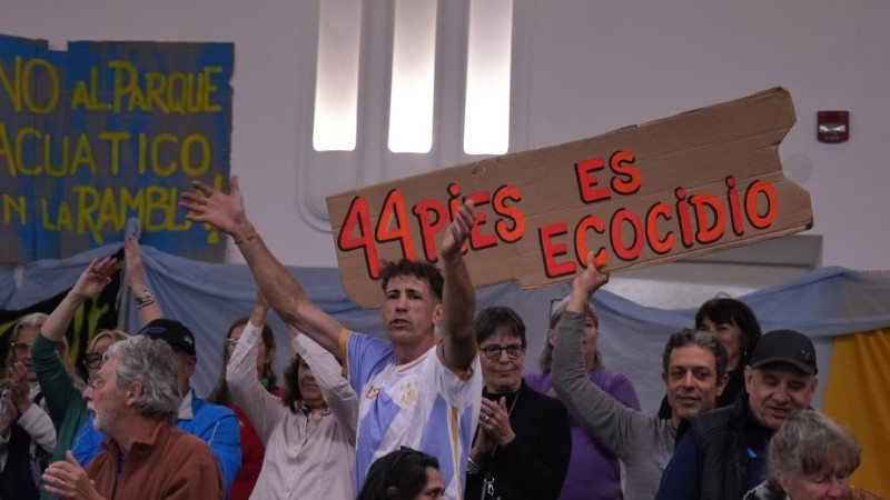 Hubo manifestantes en las gradas del Concejo este jueves