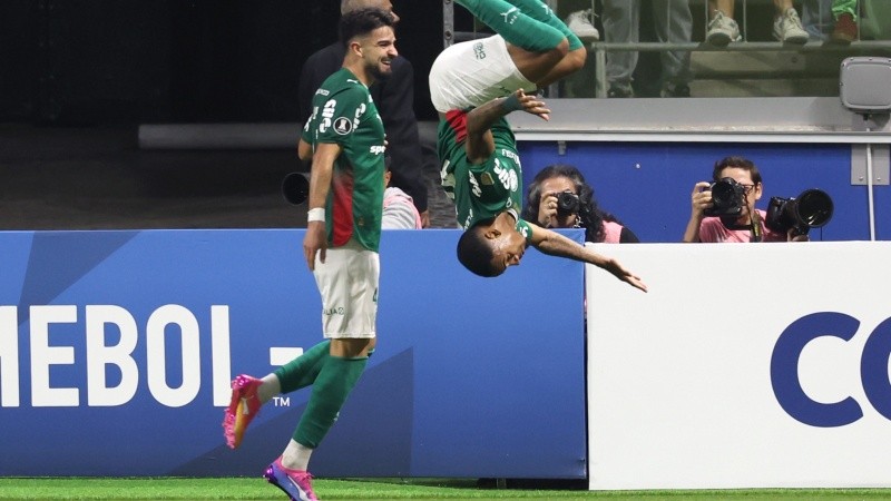 José Manuel Flaco López tuvo una noche consagratoria en Palmeiras. EFE