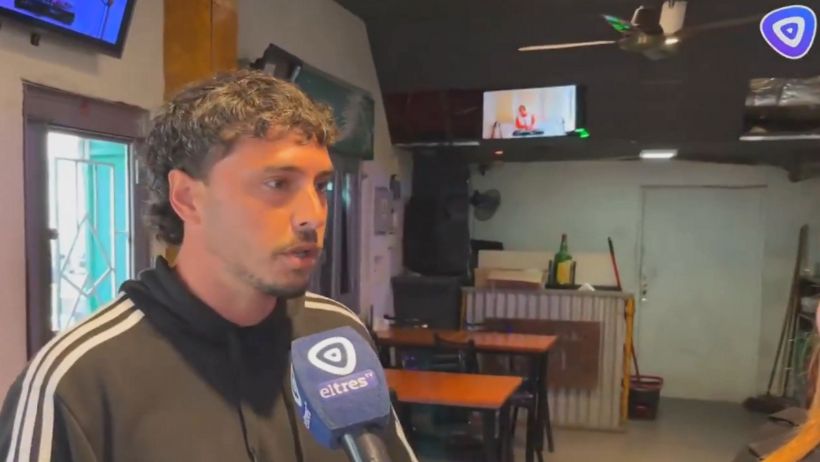 Lucio, hijo de Bruno, el histórico dueño del reconocido bar de Rosario Pago del Sur.