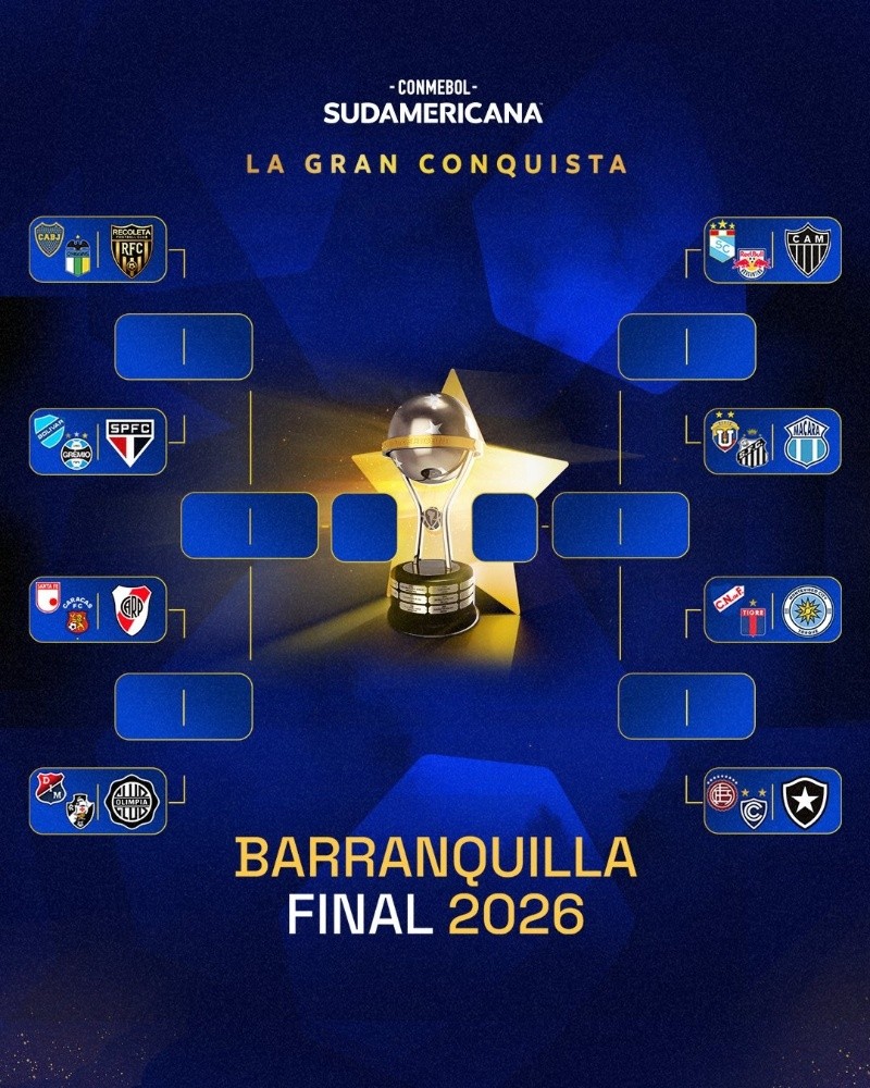 Así serán los cruces de Copa Sudamericana&nbsp;