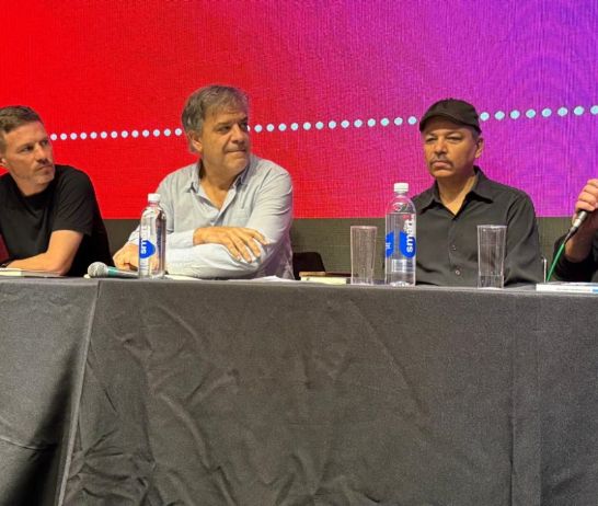 Willy Durán en la presentación de "Fútbol y Matemática"