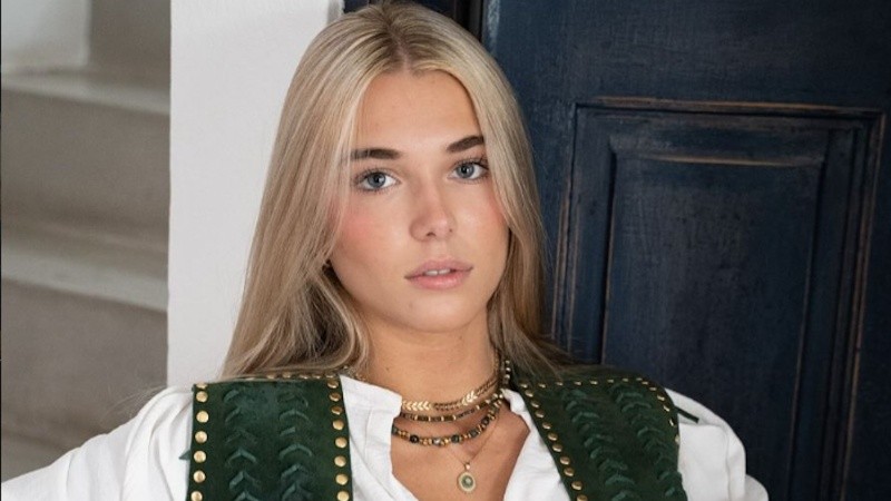 Frida, en una campaña para accesorios de Santa Fe capital.