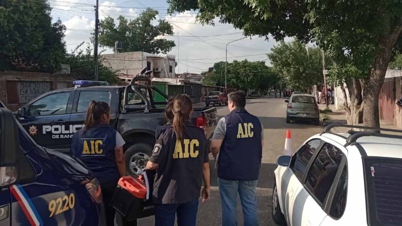 La escena del crimen en Ayacucho al 4000.