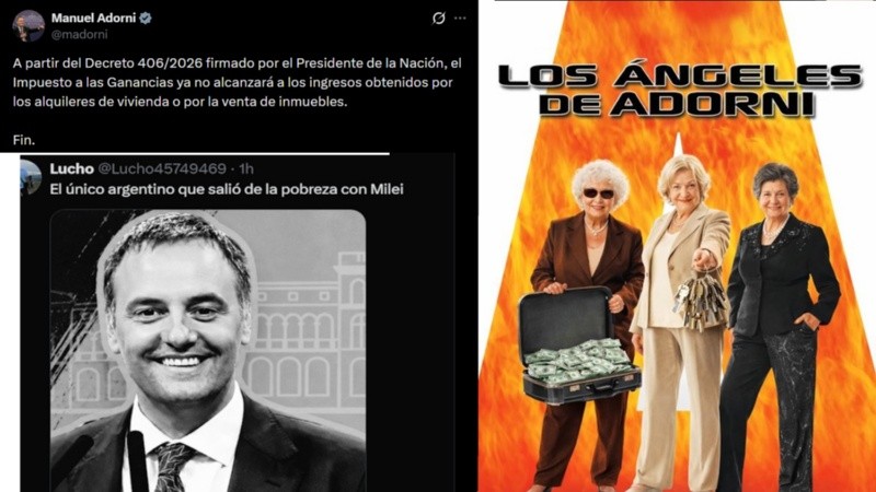 Adorni hizo un anuncio en X y habilitó el regreso de los memes por su supuesto enriquecimiento ilícito.