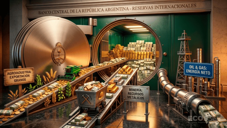 Energía y minería consolidan un ingreso histórico de divisas para el Banco Central