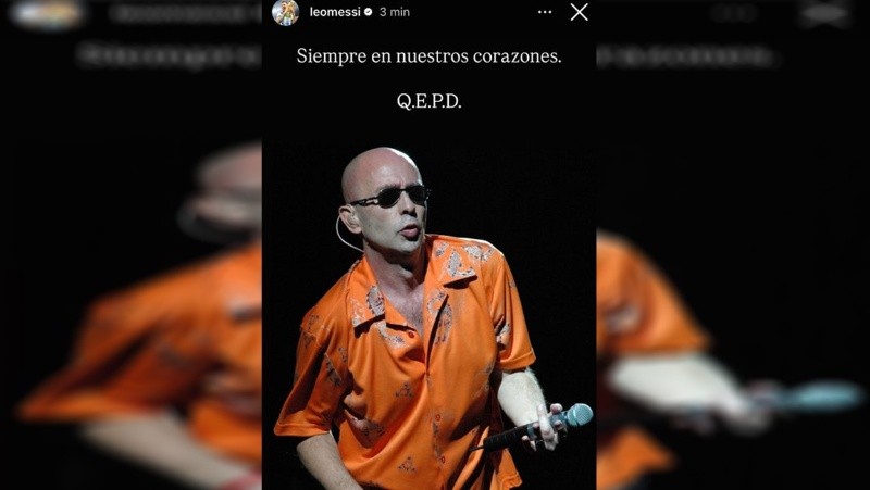 El posteo de Messi. 