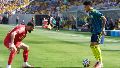 La selección colombiana de fútbol se impuso por 2-0 ante su par de Jordania. Foto EFE