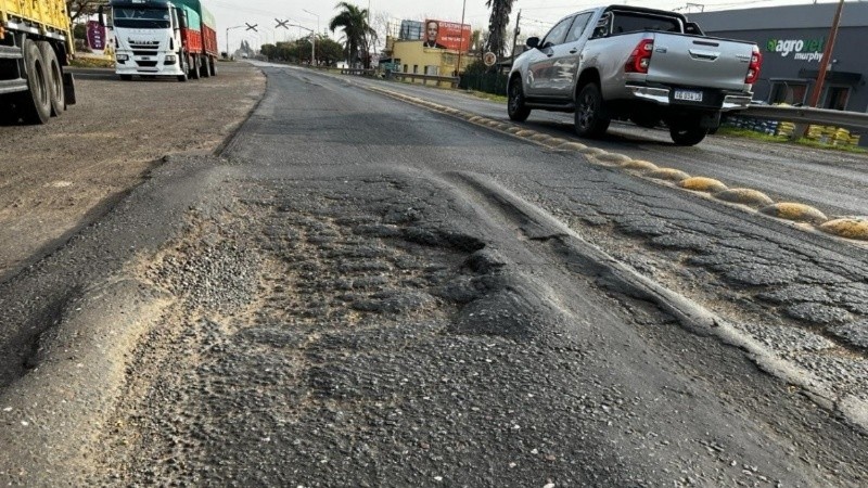 Preocupa el deterioro de las rutas nacionales en la región.
