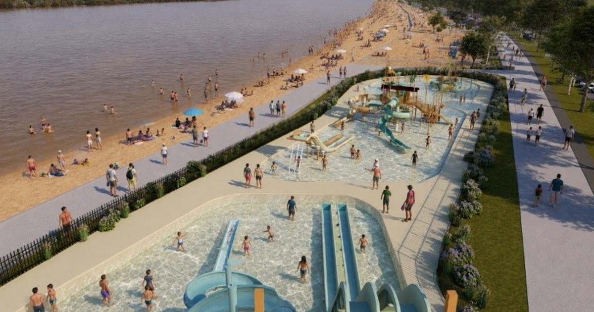 Vista del sector de la Costanera Norte donde se proyecta el parque acuático