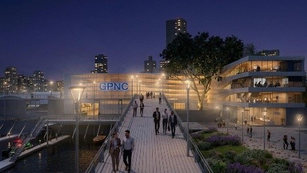 EL render de la guardería náutica lindera La Fluvial.