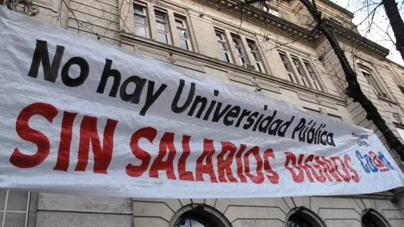 El reclamo por salarios dignos en todo el país.