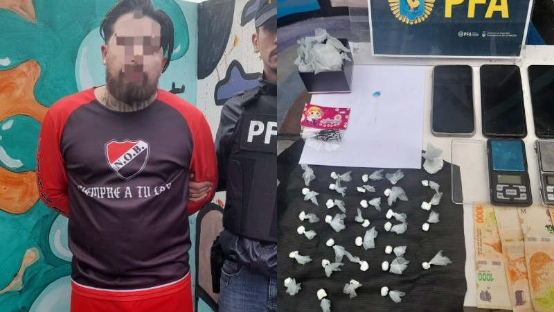 Waldo M., detenido en barrio Echesortu.&nbsp;