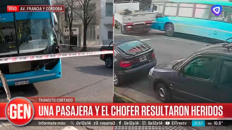 El hecho sucedió en Av. Francia y Córdoba.