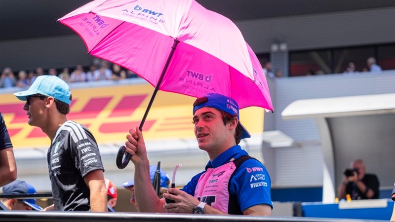 Colapinto en el GP de Barcelona.