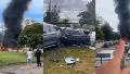 Los helicópteros chocaron en Río de Janeiro.
