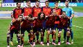 Los titulares de España en el debut.