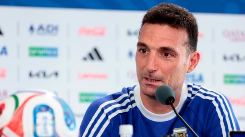 El DT de la selección argentina, Lionel Scaloni.